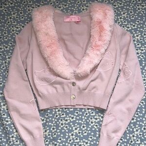 Blumarine Sanrio Hello Kitty Cropped Cardigan